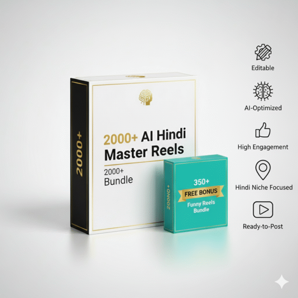 2000+ AI Hindi Master Reels Bundle + FREE BONUS: 350+ Funny Reels Bundle